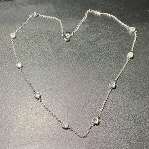 Pretty Bird Gold plated Silver Heart Accent Necklace 16 to 18 inches